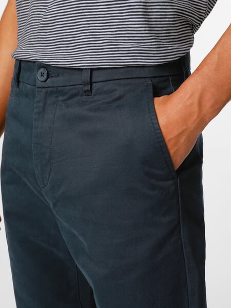 Men's chino pants twill Dark blue, close-up