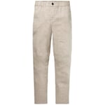 Men's herringbone linen trousers Natural