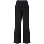 Pantalon en lin pour femmes Noir