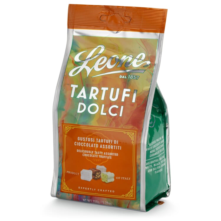Leone truffelpralines gemengd, zak van 150 g