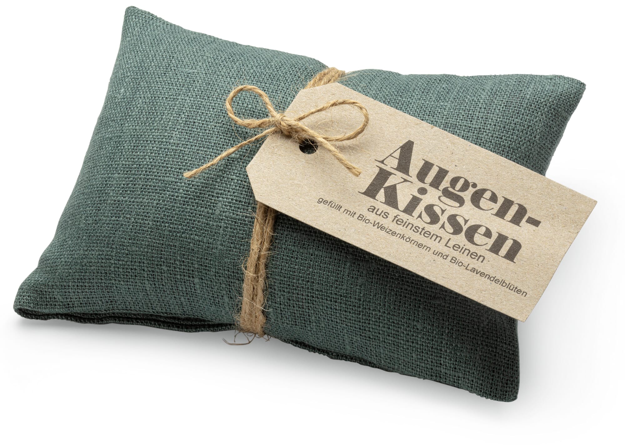 Linen eye pillow Petrol With lavender blossoms Manufactum