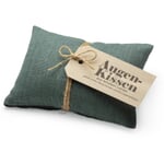 Linen eye pillow Petrol - With lavender blossoms