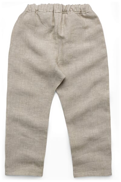 Pantalon enfant en lin Naturel