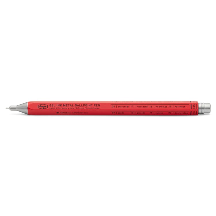Roller à gel aluminium, Rouge