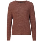 Ladies knitted linen sweater Copper