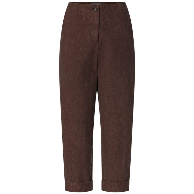 Ladies trousers cotton linen, Auburn