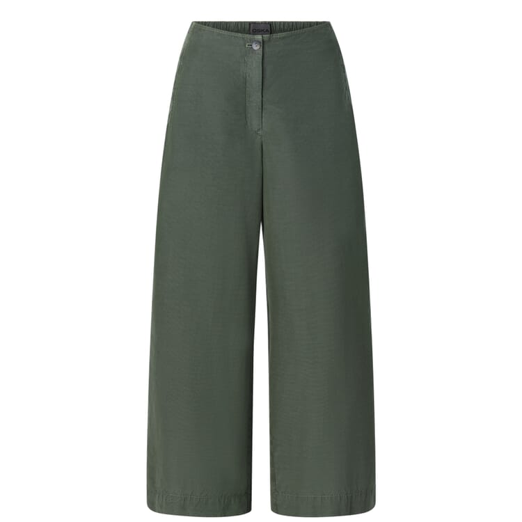 Ladies flared trousers, Green