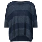 Women's striped knit shirt Blue tones