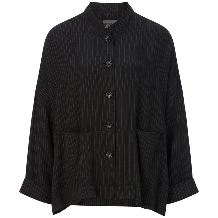 Ladies jacket pinstripe, Black