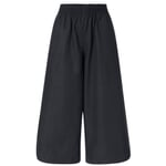 Ladies trousers poplin Blue-black