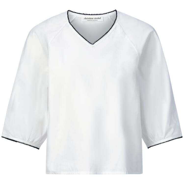 Dames blouse shirt, Natuurlijk wit