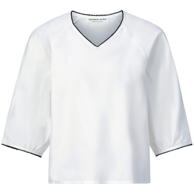 Women's Blouse-Style Shirt, Natural white