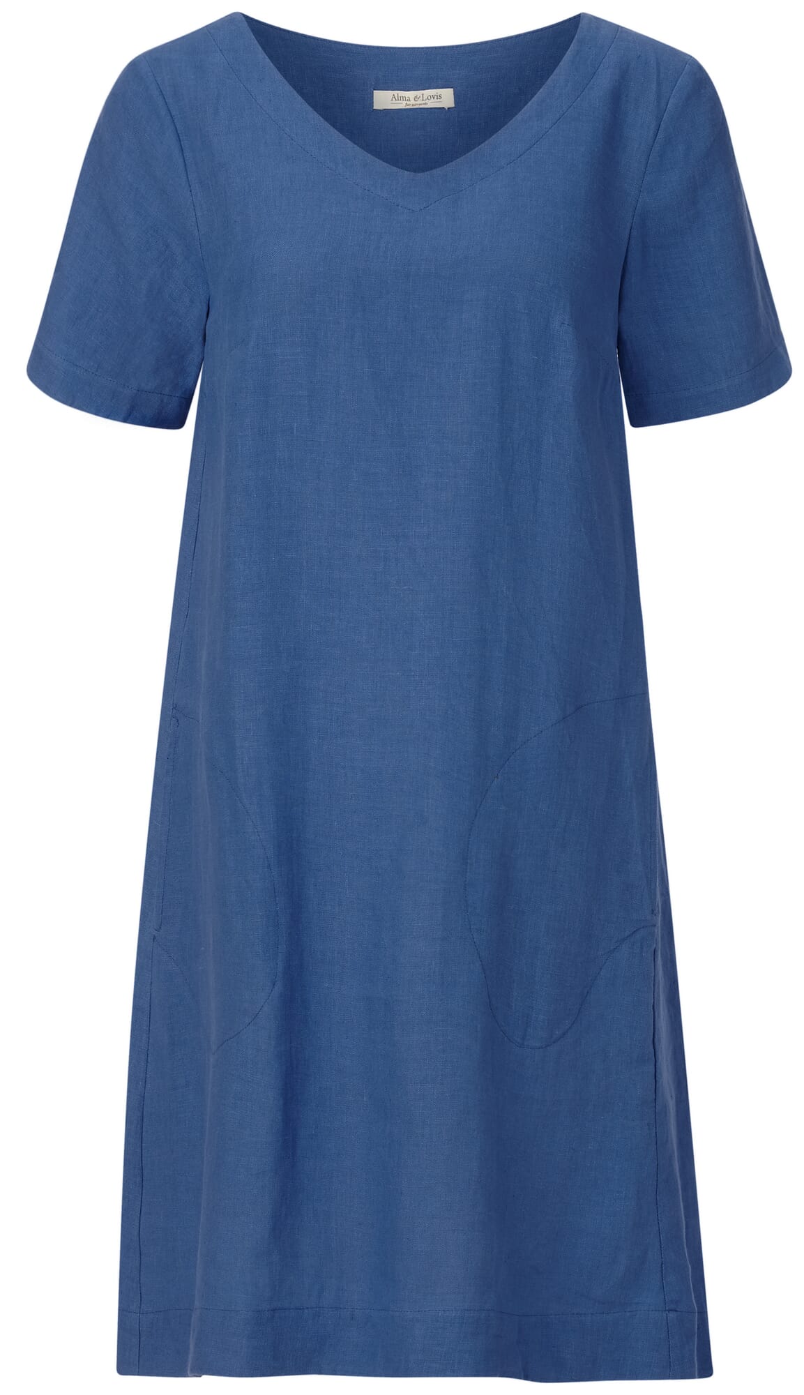 Ladies linen dress Blue Manufactum