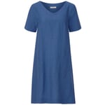 Robe en lin pour femme Bleu