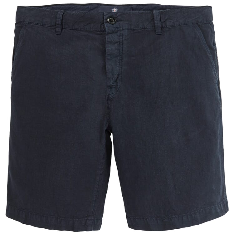 Men shorts buttoned, Dark blue