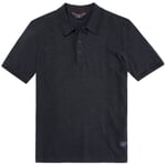 Mens polo shirt with pattern Dark blue