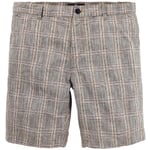 Men shorts plaid Gray-brown