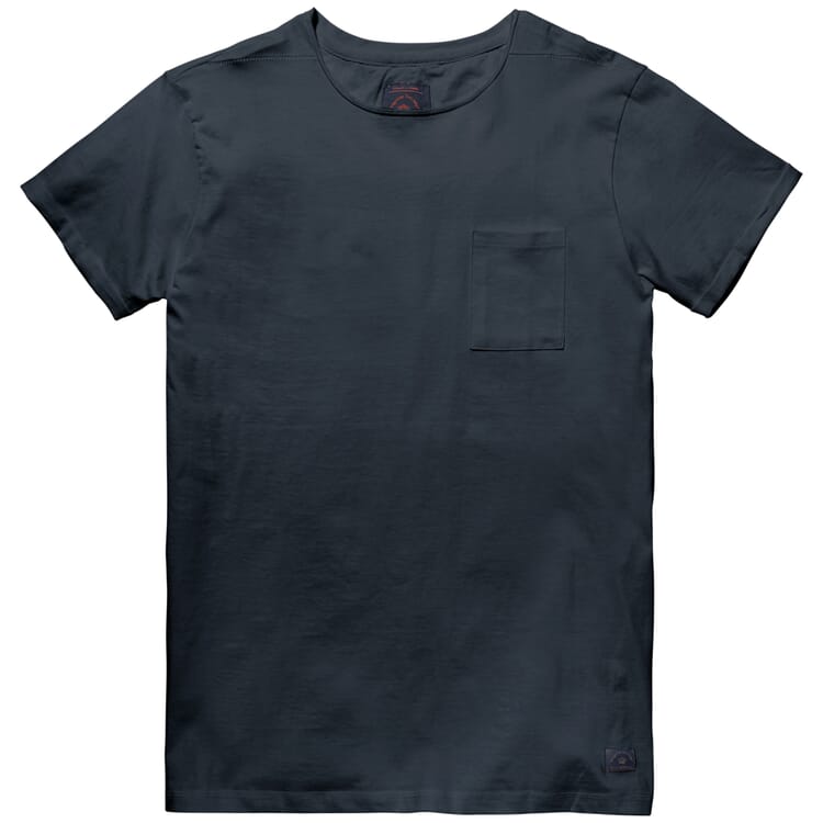 T-shirt homme en coton, Bleu foncé