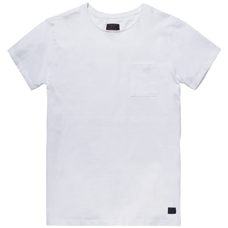 Herren-T-Shirt Baumwolle, Weiß
