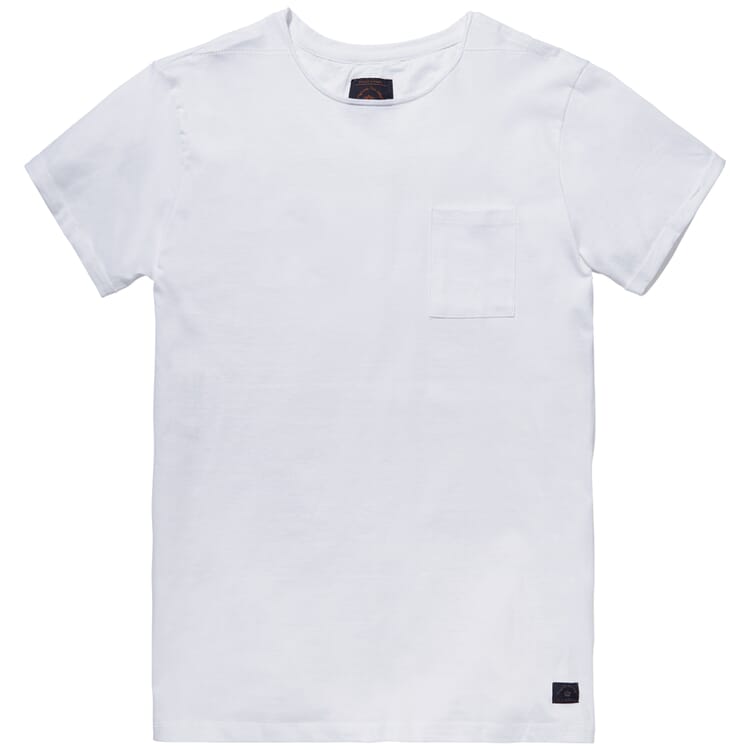 T-shirt i bomuld til mænd, Hvid