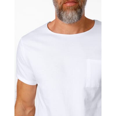 Baumwolle, | Weiß Manufactum Herren-T-Shirt