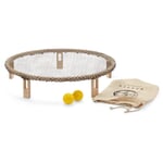 Gioco da esterno a rete rotonda in legno