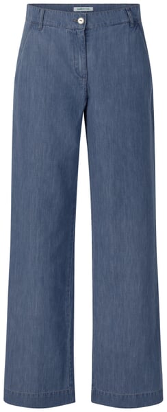 Pantalon femme jambe large Bleu moyen