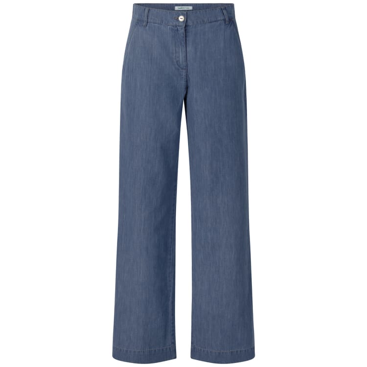 Women's wide-leg pants, Medium blue