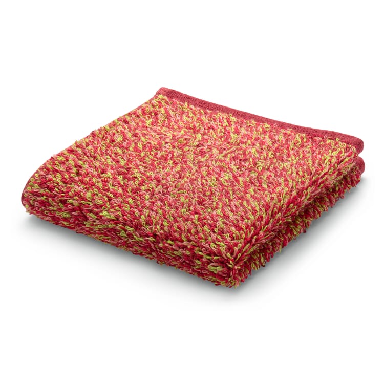 Asciugamano giapponese in spugna multicolore, Rosso