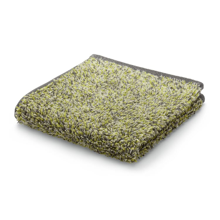 Asciugamano giapponese in spugna multicolore, Grigio-verde