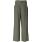 Ladies trousers wide leg Medium green