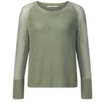 Pulls femme en maille mélangée Vert clair