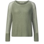 Women's sweater knit mix Light green