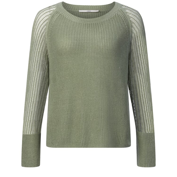 Women's sweater knit mix, Light green