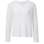 Jumper til kvinder i strikmix Hvid