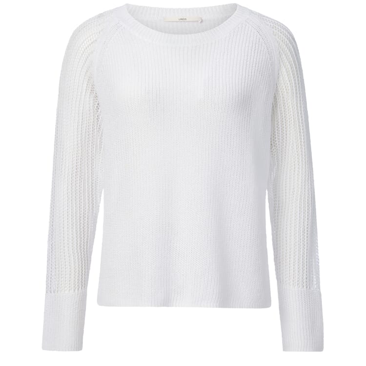 Jumper til kvinder i strikmix, Hvid