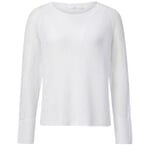 Women's sweater knit mix White