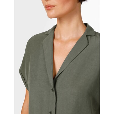 NONSAR Elegante blouse voor dames, lange mouwen, hemdblouse met opstaande kraag, kantoorblouse, casual bovendeel, wit, L NONSAR Elegante blouse voor dames, lange mouwen, hemdblouse met opstaande kraag, kantoorblouse, casual bovendeel, wit, L