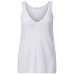 Top en tricot pour femmes Blanc