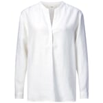 Ladies shirt blouse linen White