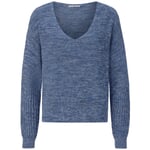 Women's sweater structure Blue melange