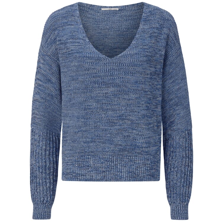 Women's sweater structure, Blue melange