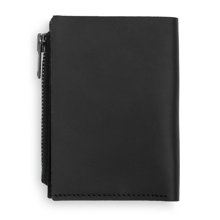 Cartera de bolsillo con cremallera, Negro