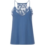 Ladies top with lace Blue