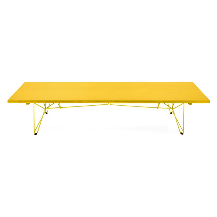 LTL table and lounger frame, RAL 1016 Sulfur yellow
