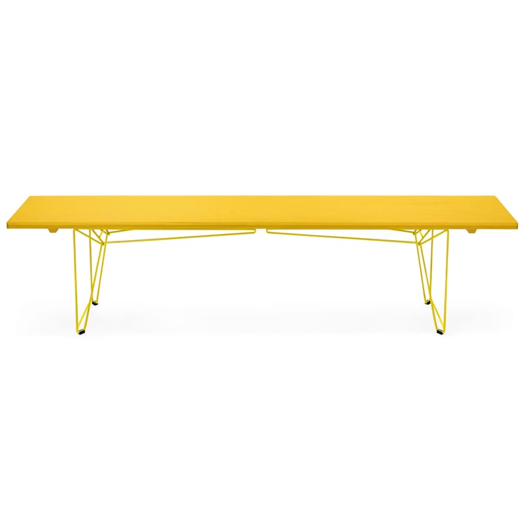 Tafel en bank BTB-onderstel, RAL 1016 Zwavelgeel