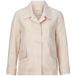 Veste en lin pour femme à rayures Corail naturel