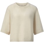 T-shirt en maille pour femme Blanc naturel