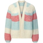 Cardigan femme à rayures Multicolore