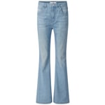 Damenjeans Flared Mittelblau